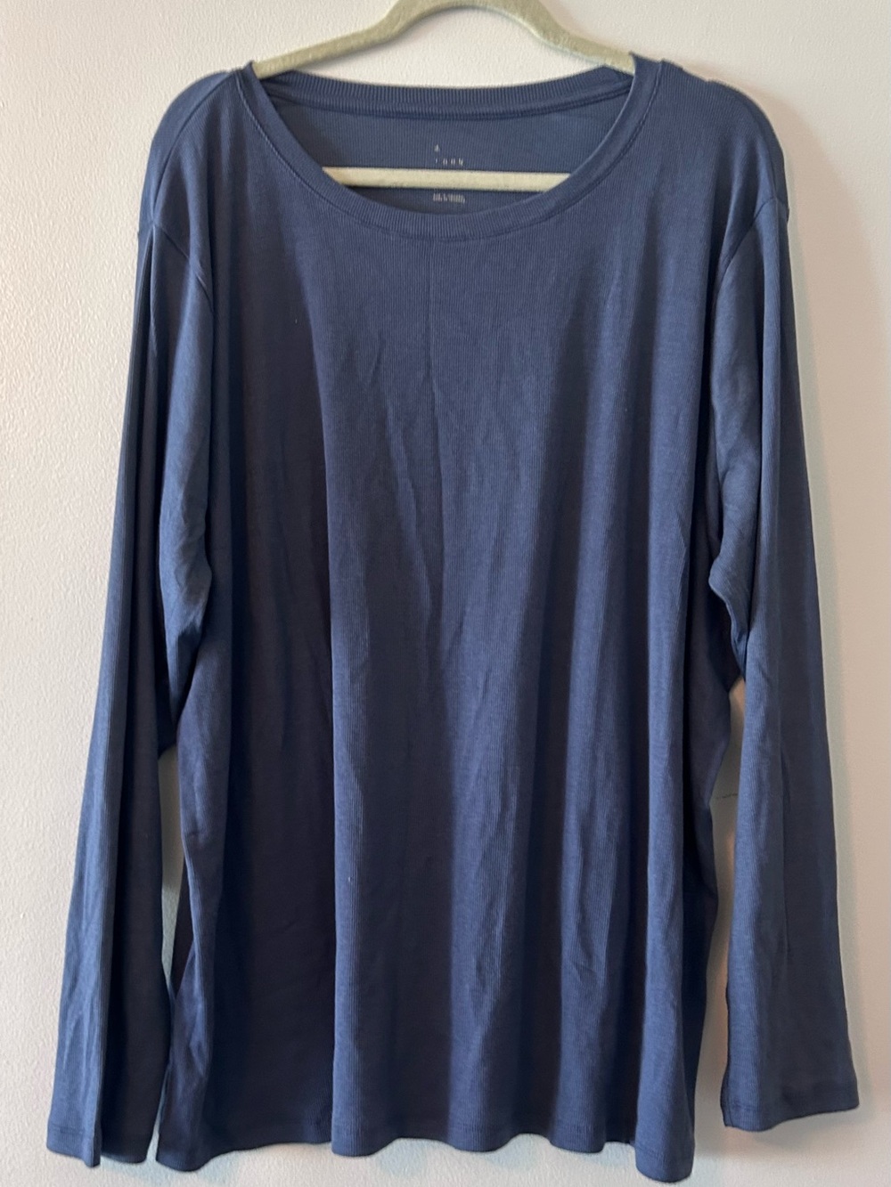 Target Ribbed Crewneck Top - Dark Blue